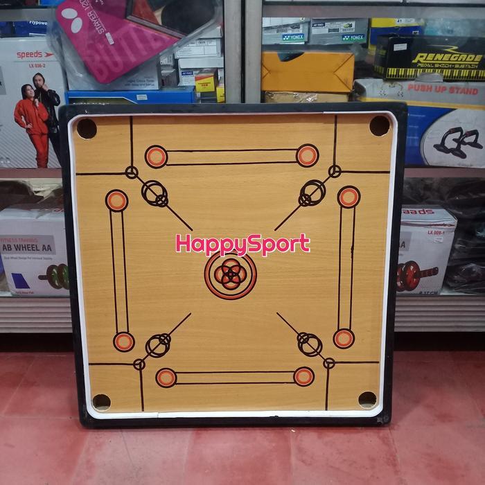 Best Seller Papan Karambol Kecil 60X60Cm Termasuk Biji Dan Cristal Original