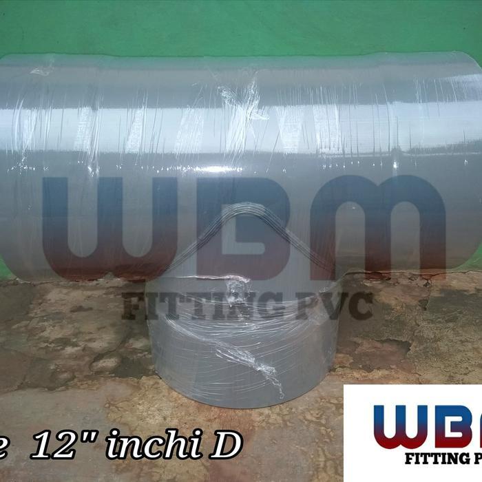 Sambungan Pvc Tee Reducer 12 X 8 Inchi