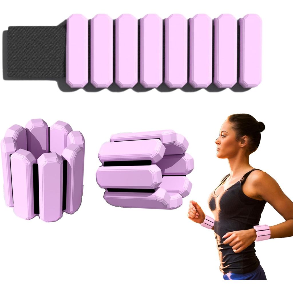 Wrist Ankle Weights Wearable Adjustable Arm Leg Weights Bangles Weighted Pilates Weight Bracelet for