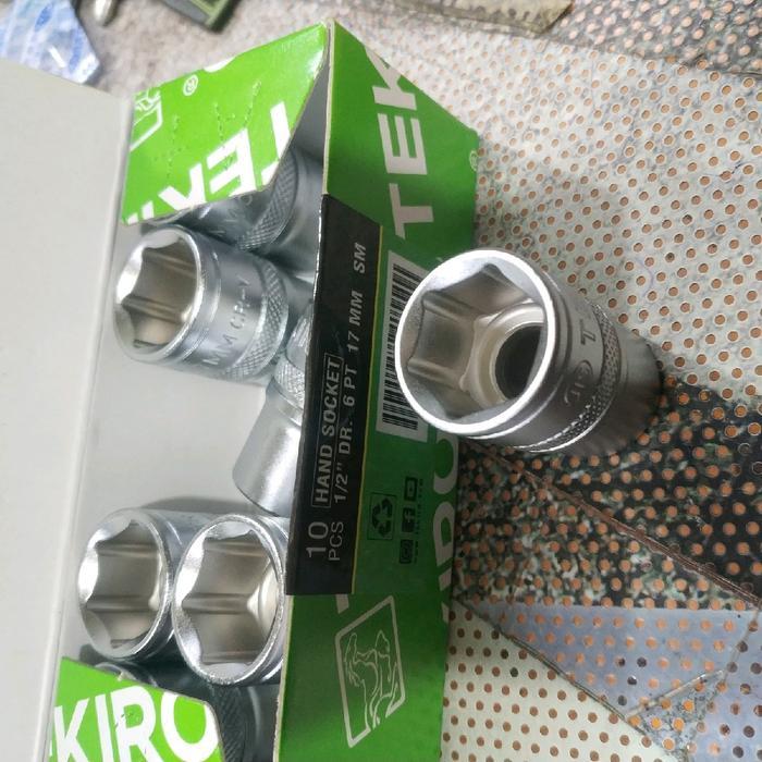 "New" Kunci sok Tekiro ecer - ukuran 8-24 mm - socket Tekiro DR 1/2 inchi
