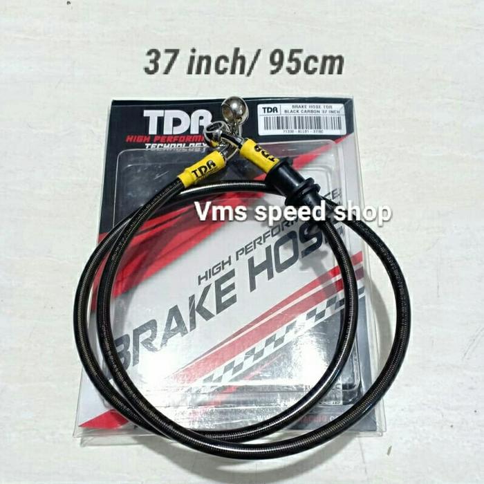 Selang Rem Tdr Carbon 37 Inch/Selang Master Rem Tdr Black Carbon 95Cm