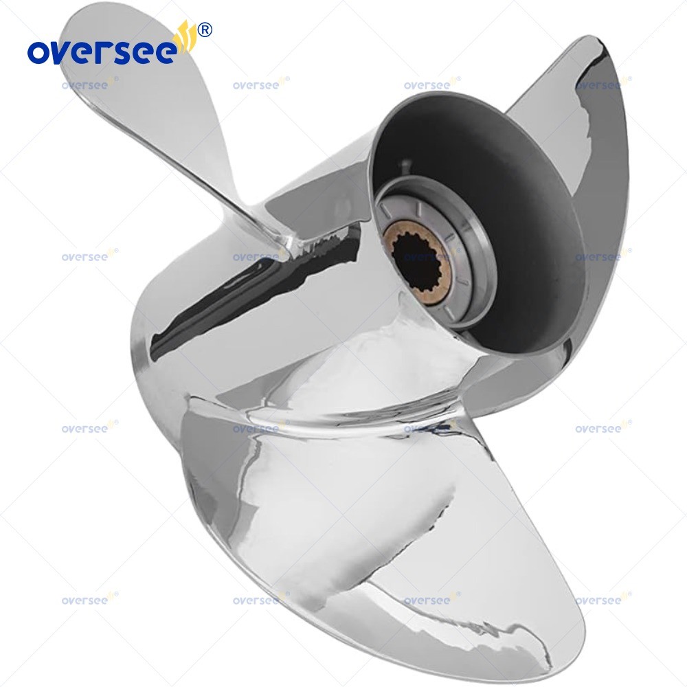 688-45930-02-98-SS STAINLESS STEEL PROPELLER 13 X 17 FOR YAMAHA 80-155HP OUTBOARD ENGINE 13 SPLINE