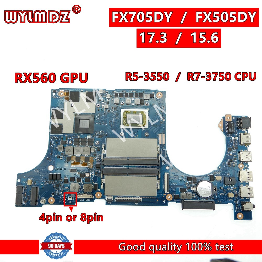 FX505DY with RX560 GPU R5-3550 R7-3750 CPU Mainboard For TUF Gaming FX505D FX705DY FX505 FX705D Lapt