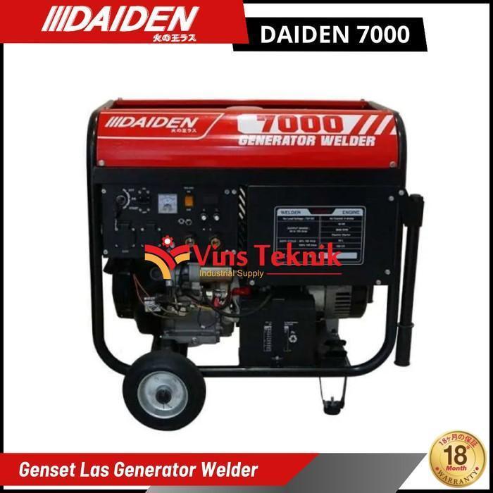 DAIDEN 7000 Generator Welder Mesin Las Genset 5000Watt Las Inverter Power Generator Welding Las 200A
