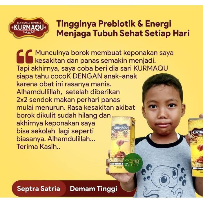 KURMAQU GMJ SARI KURMA GAMAT MADU JAHE UNTUK ANEMIA, KURANG DARAH, DARAH RENDAH, ANEMIA APLASTIK, HB