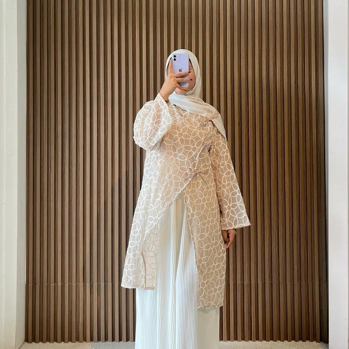 PREMIUM FYLA - Outer tunik Nora Outer tunik bordir Outer brukat Tunik bordir tunik kondangan tunik