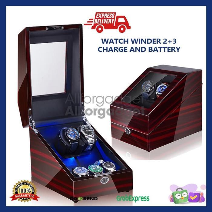 Watch Winder Pemutar Jam Tangan Otomatis Winder Watch 2+3