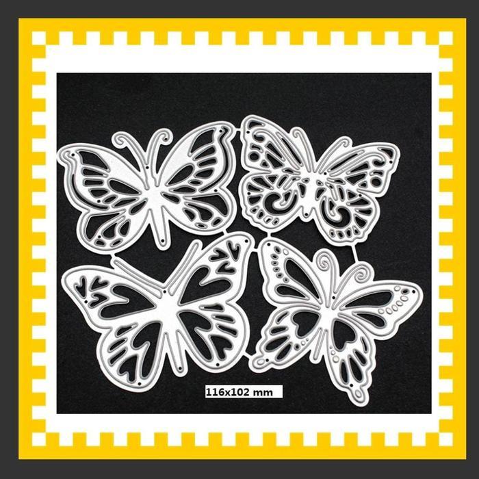 Cetakan Stensil Cutting Dies Bahan Metal Scrapbook Diy Scrapbook Two