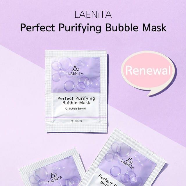 LAENITA PERFECT PURIFYING BUBBLE MASK MASKER WAJAH DETOX MASKER PEMBERSIH WAJAH MASKER BUBBLE