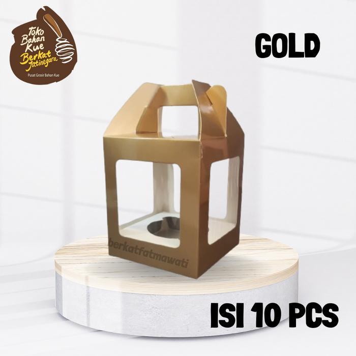 Stok Baru BOX CUPCAKE IVORY SATUAN ISI 10 PCS / DUS CUPCAKE / BOX MUFFIN SATUAN