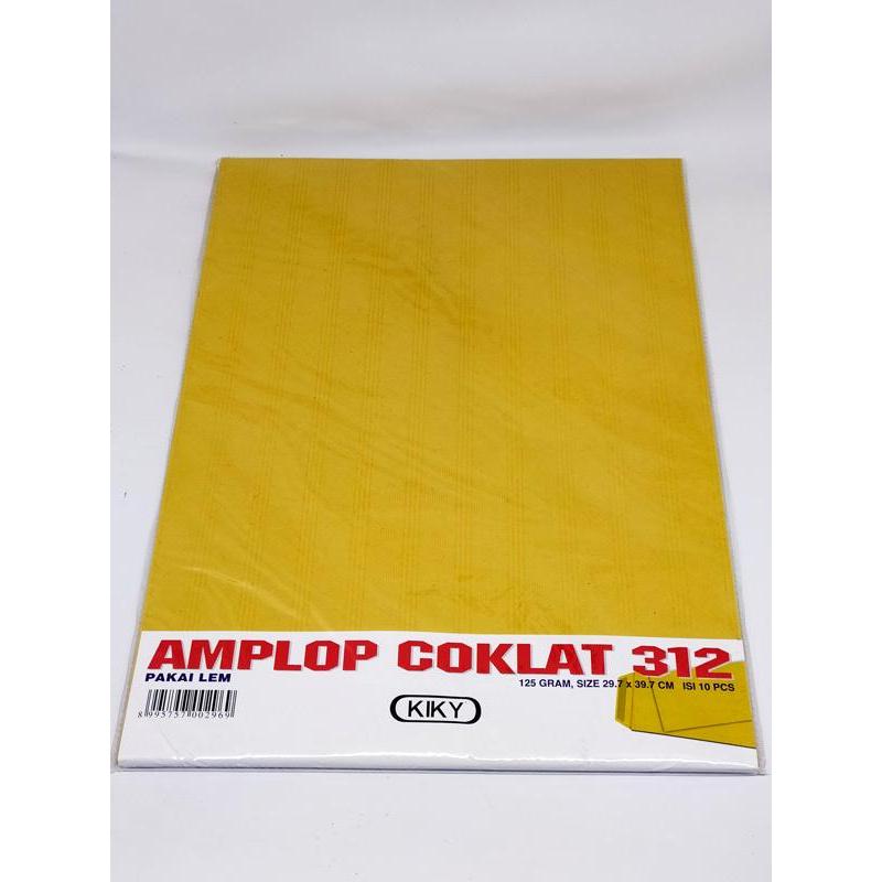 Kiky Amplop Coklat Lem 312 125Gsm /10Pcs