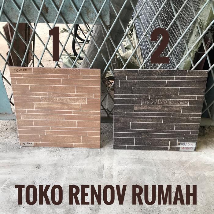 Keramik lantai motif kayu 40x40 (doff) keramik YHC