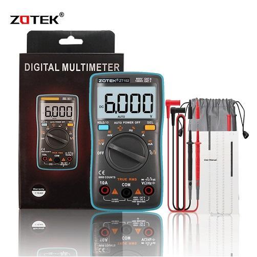 Digital Avommeter Zotek Zt102 Multitester Multimeter Zotek Zt102 Ac Dc Auto Range Voltage Current
