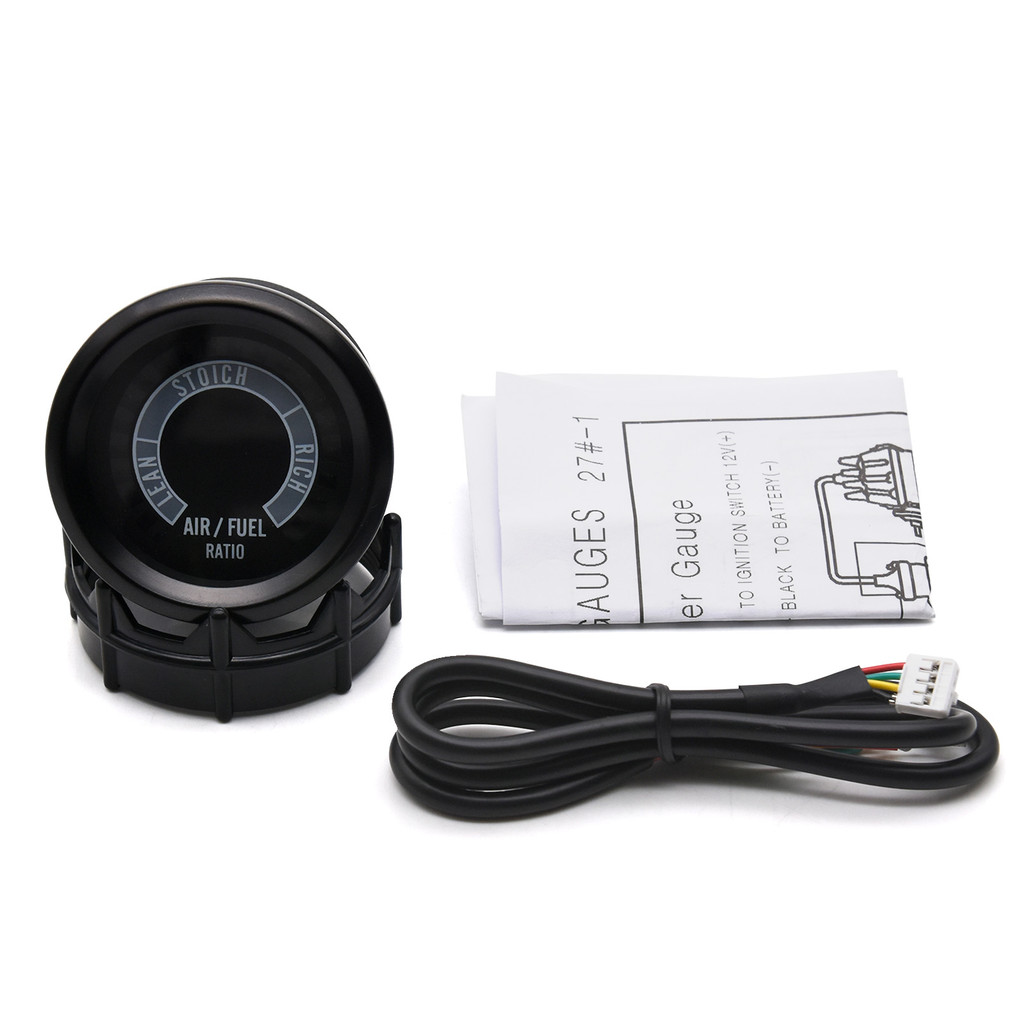 HD 52MM 12V CAR DIGITAL AIR FUEL RATIO GAUGE WITH BRACKET DIY ACCESSORIES NARROWBAND AFR METER