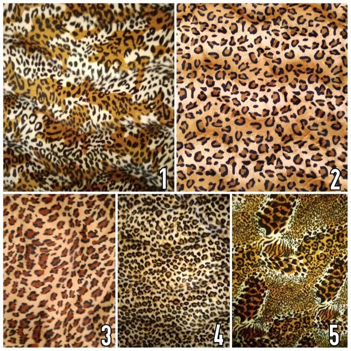 "New" Kain Bulu Beludru Motif Bulu Hewan / Bulu Macan Polyester - Animalia - Kain Kursi Furniture /
