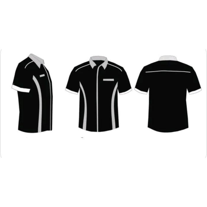 KEMEJA SERAGAM KERJA# KEMEJA PRIA LENGAN PENDEK#BAJU BORDIR# KEMEJA PRIA DAN WANITA# SERAGAM
