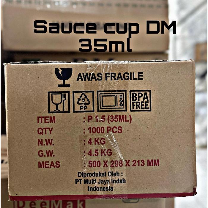 THINWALL SAOS SAMBAL KECIL 25, 35, 50 ML MEREK DM 1 DUS TERMURAH