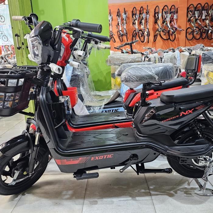 Sepeda Listrik Exotic Groza NX Garansi Resmi motor listrik murah - Kuning - Hitam