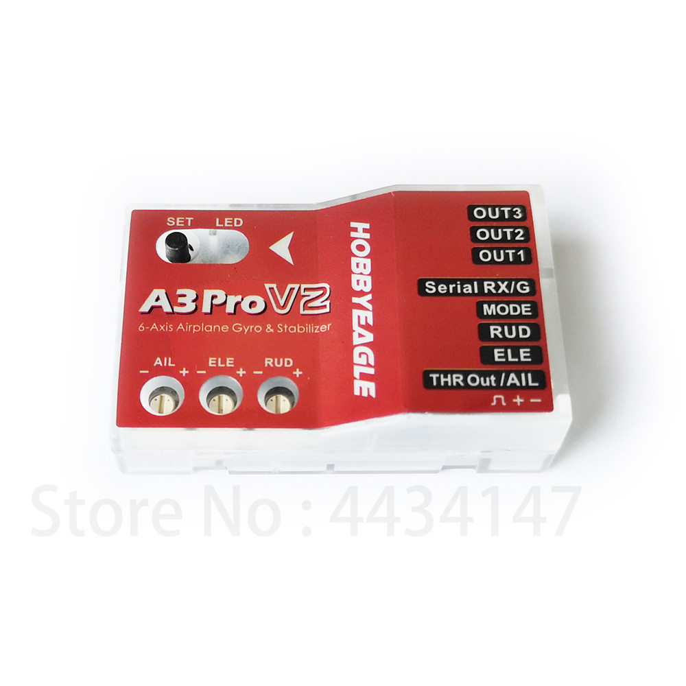 HobbyEagle A3 Pro V2 Flight Controller 6-axis airplane gyro & stabilizer System for RC Airplane