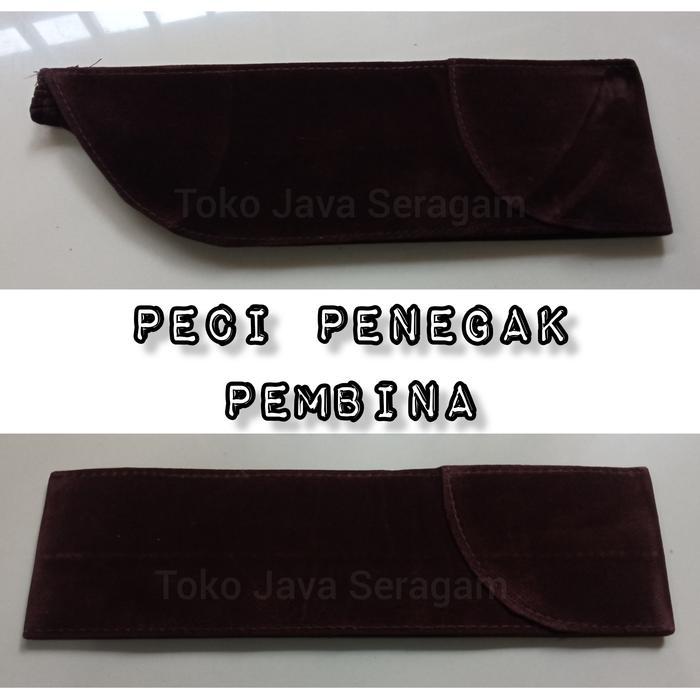 ASLI Peci Penegak Cokelat Pembina Pramuka Topi Perempuan Laki-laki READY STOCK