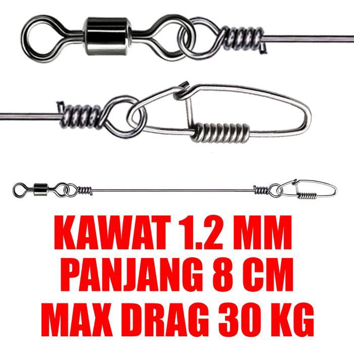 Kawat Neklin Anti Gigi Tajam Untuk Memancing Gabus Toman Zman Baby Silencer Pancing Pancing