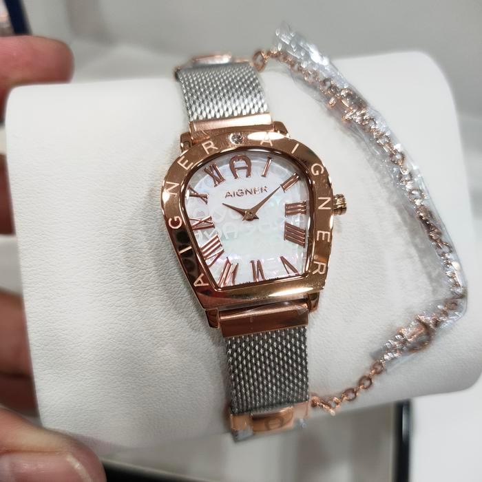 Jam Tangan Wanita Aigner Verona Nuovo A22200 Rose Dial Red White Blue