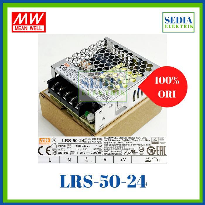 Power Supply Mean Well Lrs-50-24 Lrs 50 24 Lrs50 24 Lrs5024 Terbaik