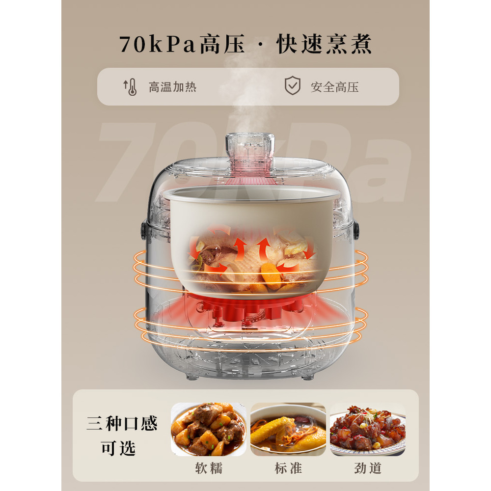 Bear Mini Instant pot Smart Electric pressure cooker Automatic instant pot pressure cooker