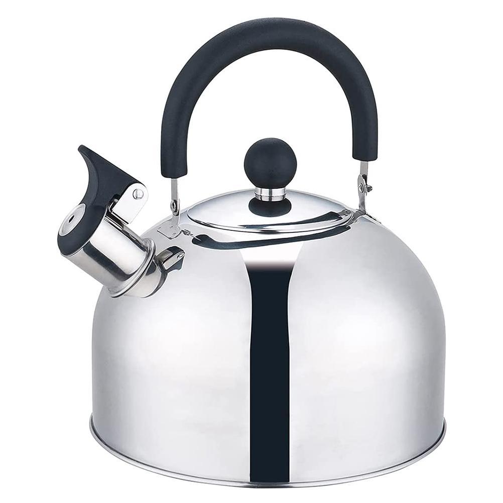 3L Portable Camping Kettle Stainless Steel Whistling Water Kettle Lightweight Teapot For Camping