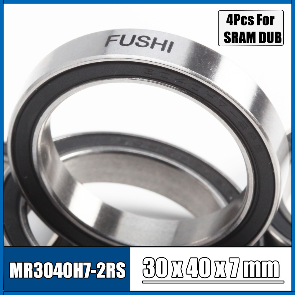 MR3040H7-2RS Ball Bearing 30x40x7 mm 4Pcs ABEC-3 Steel Ball Double Sealed MR3040H7RS Bicycle