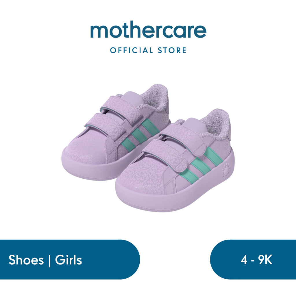 Adidas Disney Frozen Grand Court Shoes Kids - Sepatu Anak Perempuan(Ungu)