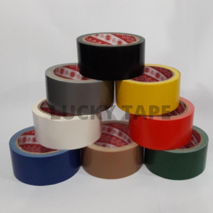 "New" Lakban Kain 2" Inch x 9M LUCKY Cloth Tape 48 mm Linen jilid