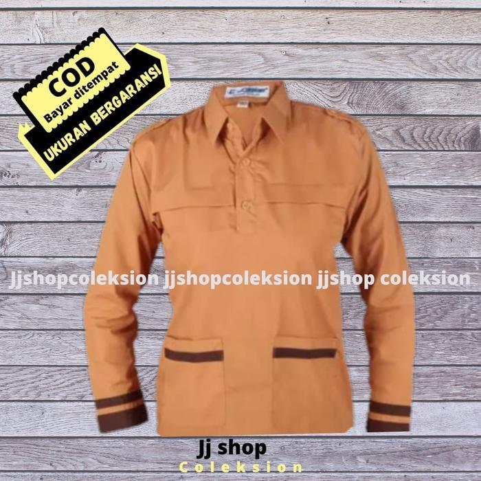 SERAGAM SEKOLAH PRAMUKA SIAGA LENGAN PANJANG , BAJU PRAMUKA SIAGA LENGAN PANJANG