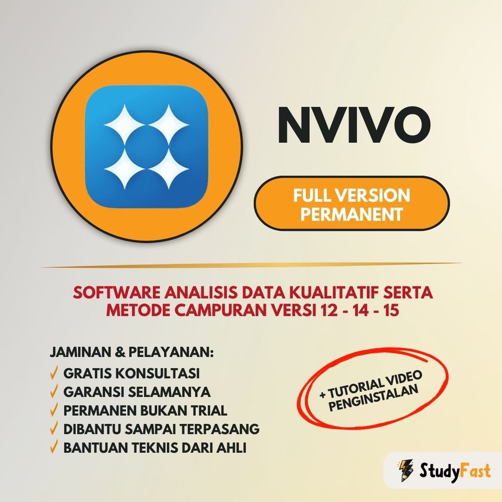 NVivo 12 Pro Full Version Original Lifetime | Software Analisis Kualitatif + Tutorial