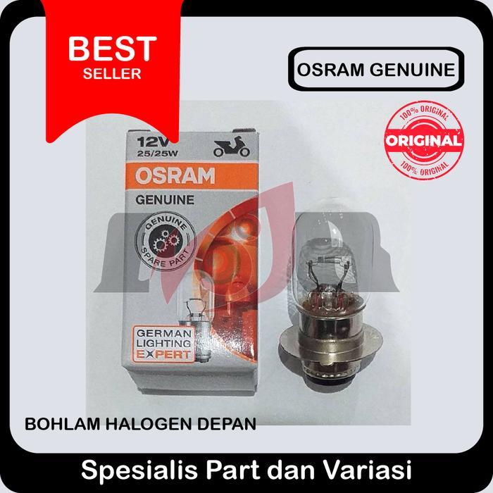 "New" Genuine Osram Bohlam Pijar Lampu Depan Motor Bebek Matic H6 12v