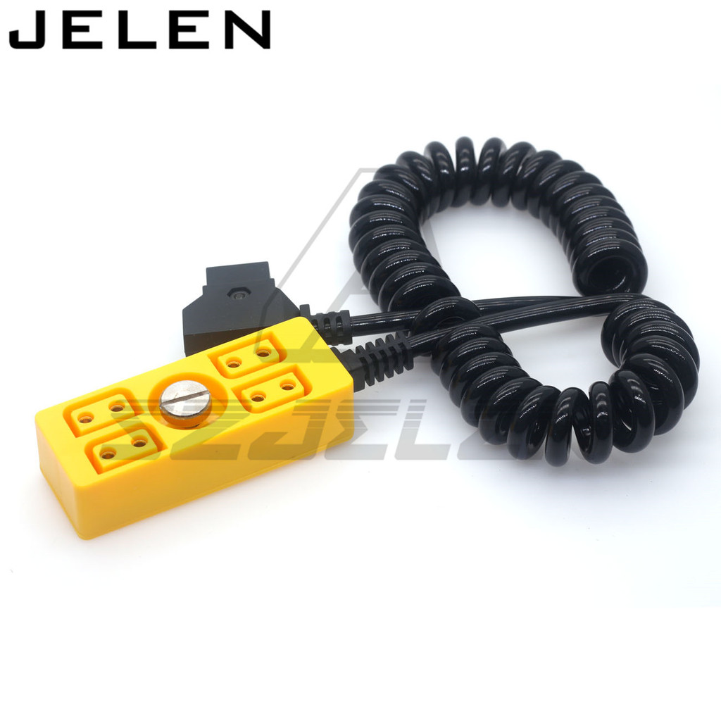 D-TAP to 4D-tap Camera power three way splitter D-TAP Distributor dtap splitter 1/4screw Red blue