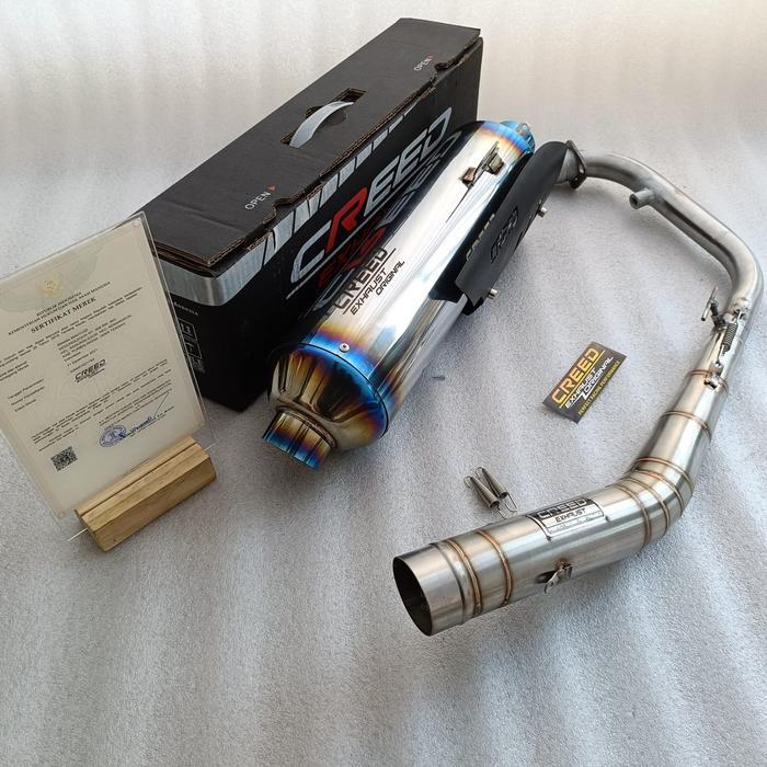 Knalpot Standar Racing Creed Exhaust Original Pnp Vixion Old/New/R Sonic R15 Cb 150R Cbr 150R Gsx