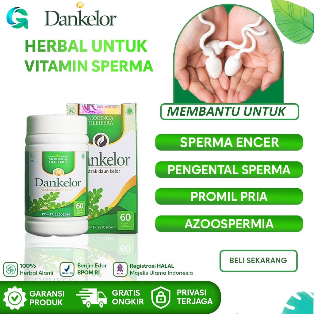 Dankelor - Obat Pengental Sperma memperbaiki sperma encer agar lebih kental dan sehat