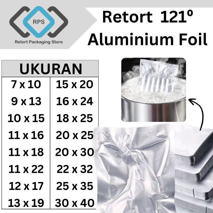 Aluminium vacum Retort Tahan Panas kemasan bisa kukus rebus Boilpack