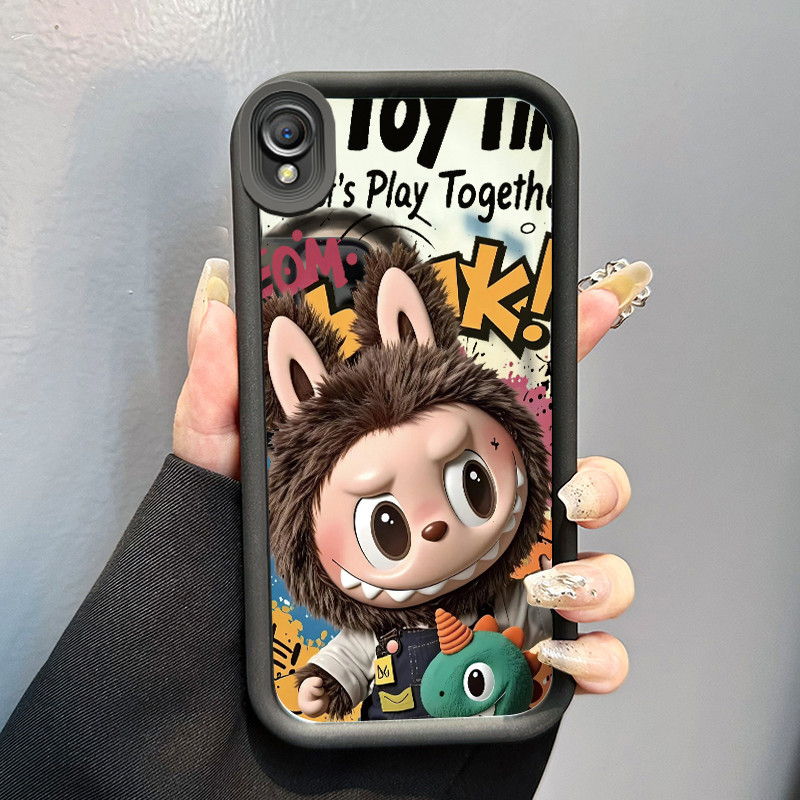Casing Hp Untuk OPPO A37 A37F Case Bergaya Pop Art Cermin Kasing silikon Cesing Sulit berubah warna 