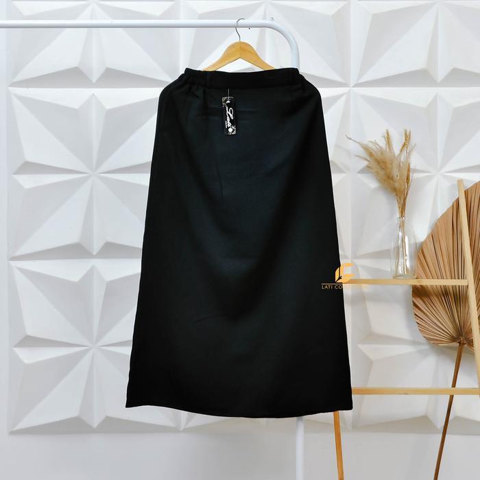 Rok Kerja Line A Rok Panjang Wanita Kantor Casual Hitam Cewek Dewasa Terlaris