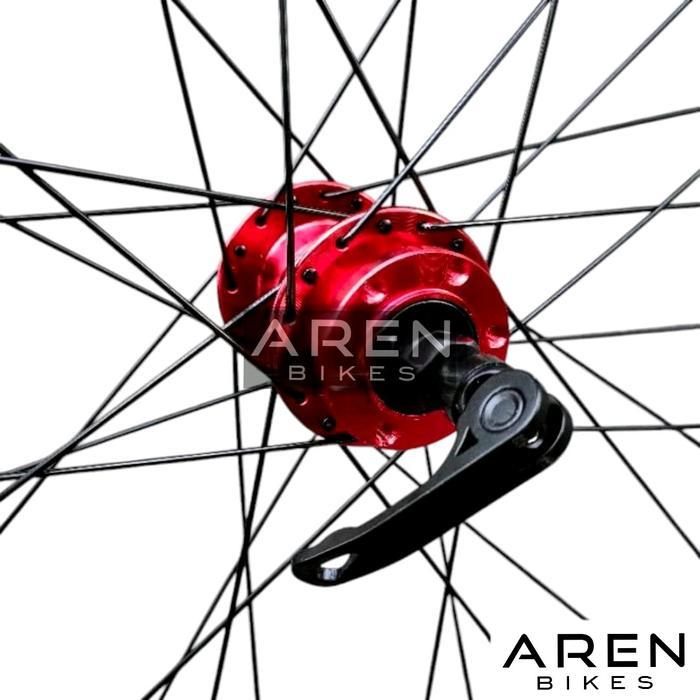 WHEELSET SEPEDA 26 ARAYA 925B VELG RIMS RIM DOUBLE WALL LUBANG 32 HOLE 32H HUB FREEHUB JARI JARI