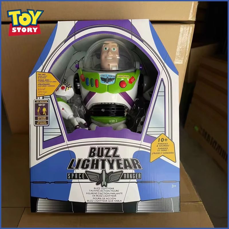 30cm Toy Story Buzz Lightyear Spacecraft Sound Model Buzz Lightyear Action Figure Doll Desktop