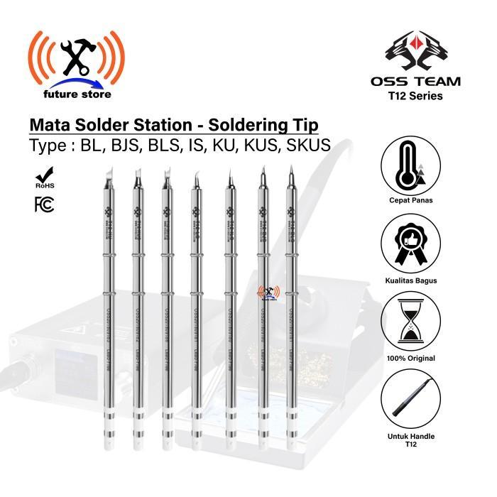 Oss Team T12 Series Mata Solder Gagang T12 - Soldering Tip T12 Handle