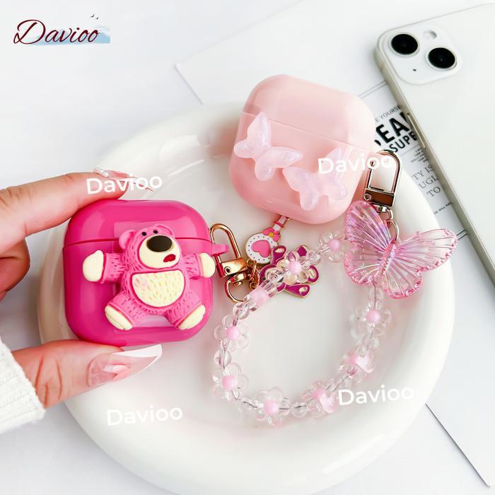 "New" Casing TWS FOR Robot Airbuds T50S Pelindung Earphone FOR Robot Airbuds T50S Motif Lovely dan