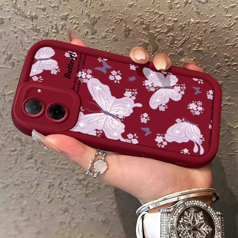 Casing Hp untuk Xiaomi Redmi A5 4G Case Kupu-kupu ungu Kasing ponsel Cesing Scrub Silikon Softcase K