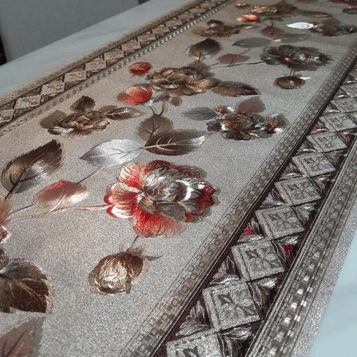 Taplak Meja Tamu Aesthetic Mewah Panjang 1 2 3 4 5 Meter Dimensi Mewah Anti Air Homieku Terlaris