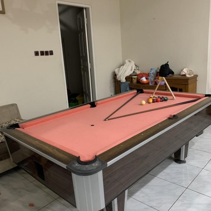 Meja billiard 7feet import marmer hitam