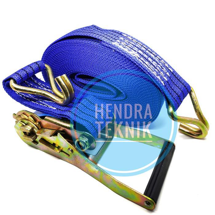 PROMO per buah RACHET TIE DOWN 5cm 6 8 10 12 15 m TALI KREK CARGO LASHING 2" INCH INCI DIM 6M 8M 10M
