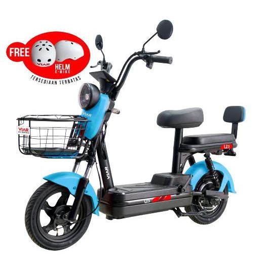 SEPEDA LISTRIK VIAR U3 FREE 1 HELM [JABODETABEK]